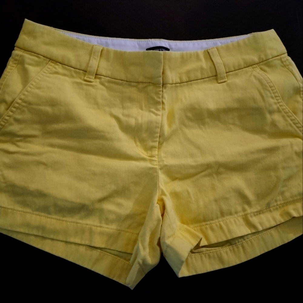 Size 4 Yellow J. Crew Shorts